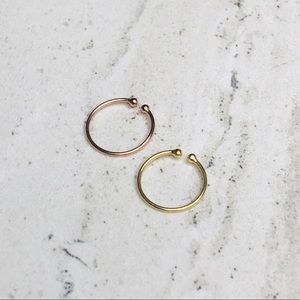 925 Sterling Silver 12mm Septum Clip Set of 2